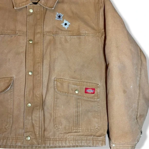 STASHHOUSE Shooting Range UpCycled Dickies Blanket Lined Work Jacket - Picture 3 of 8